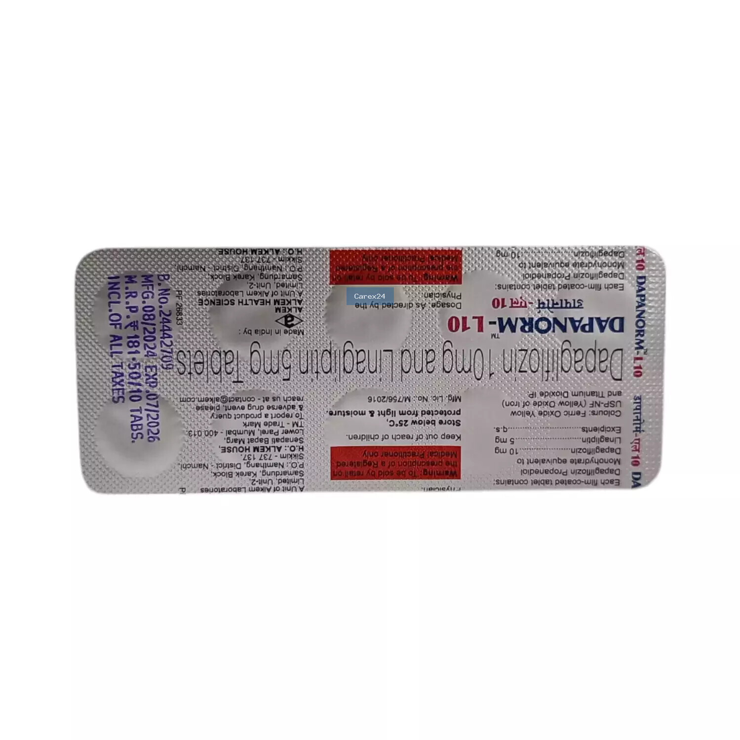Dapanorm L 10 Tablet