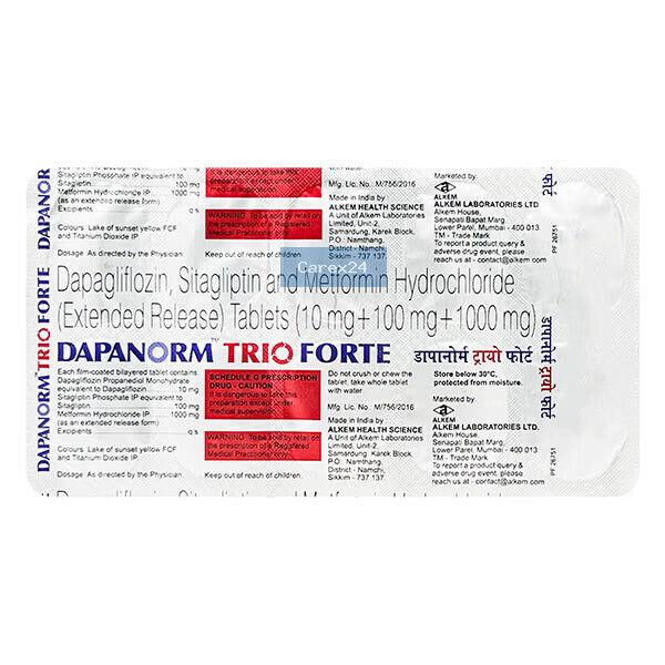 Dapanorm Trio Forte Tablet