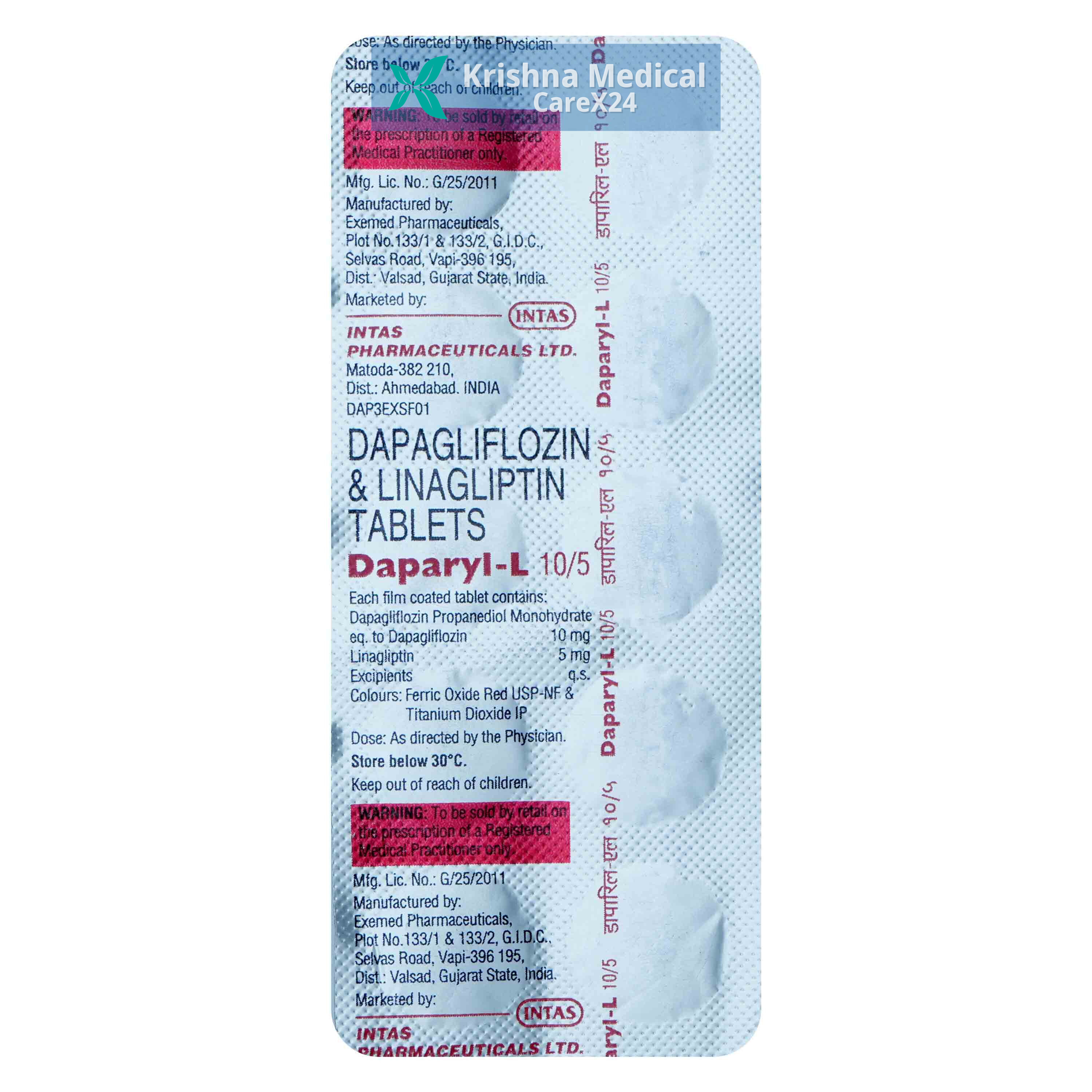 Daparyl L 10/5 Tablet