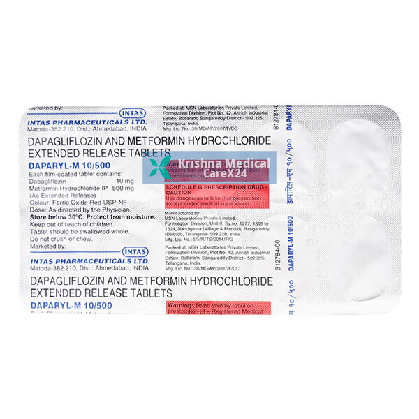 Daparyl M 10/500 Tablet