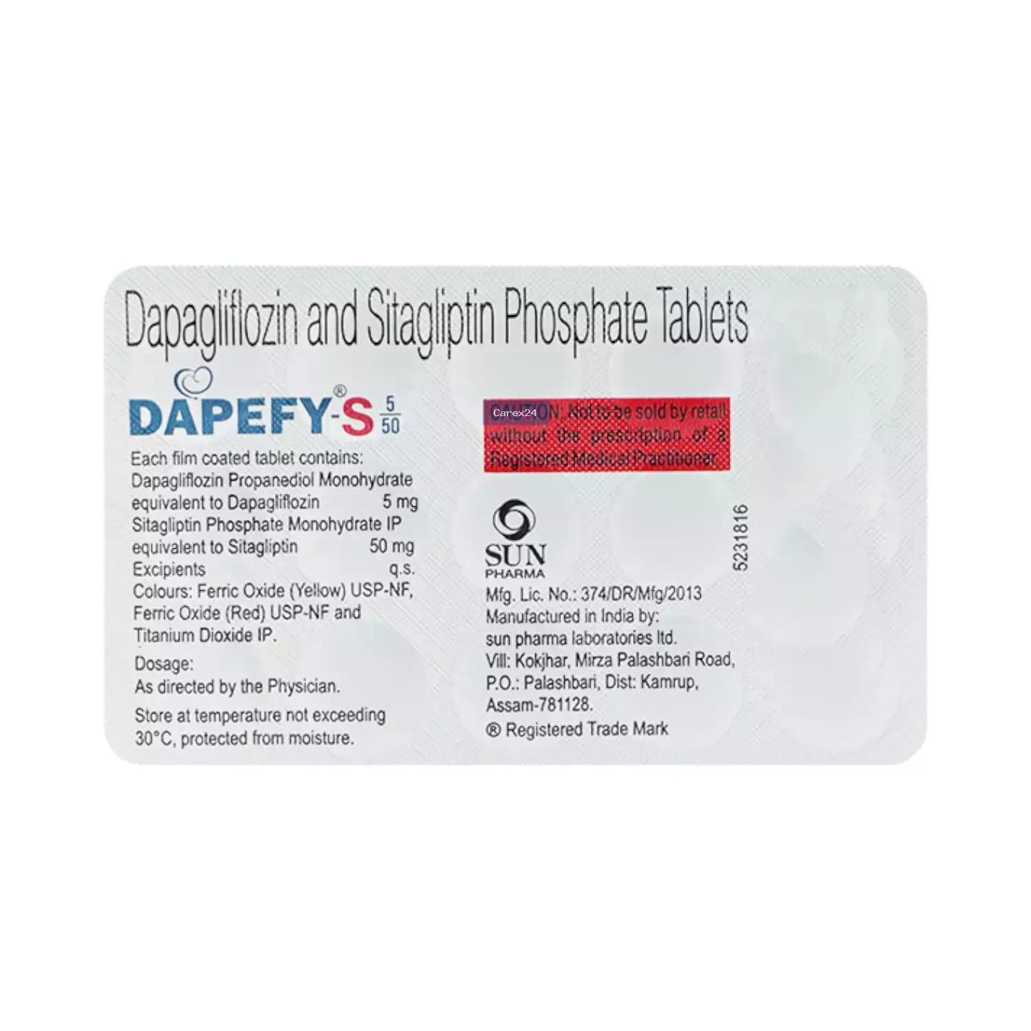 Dapefy S 5/50 Tablet