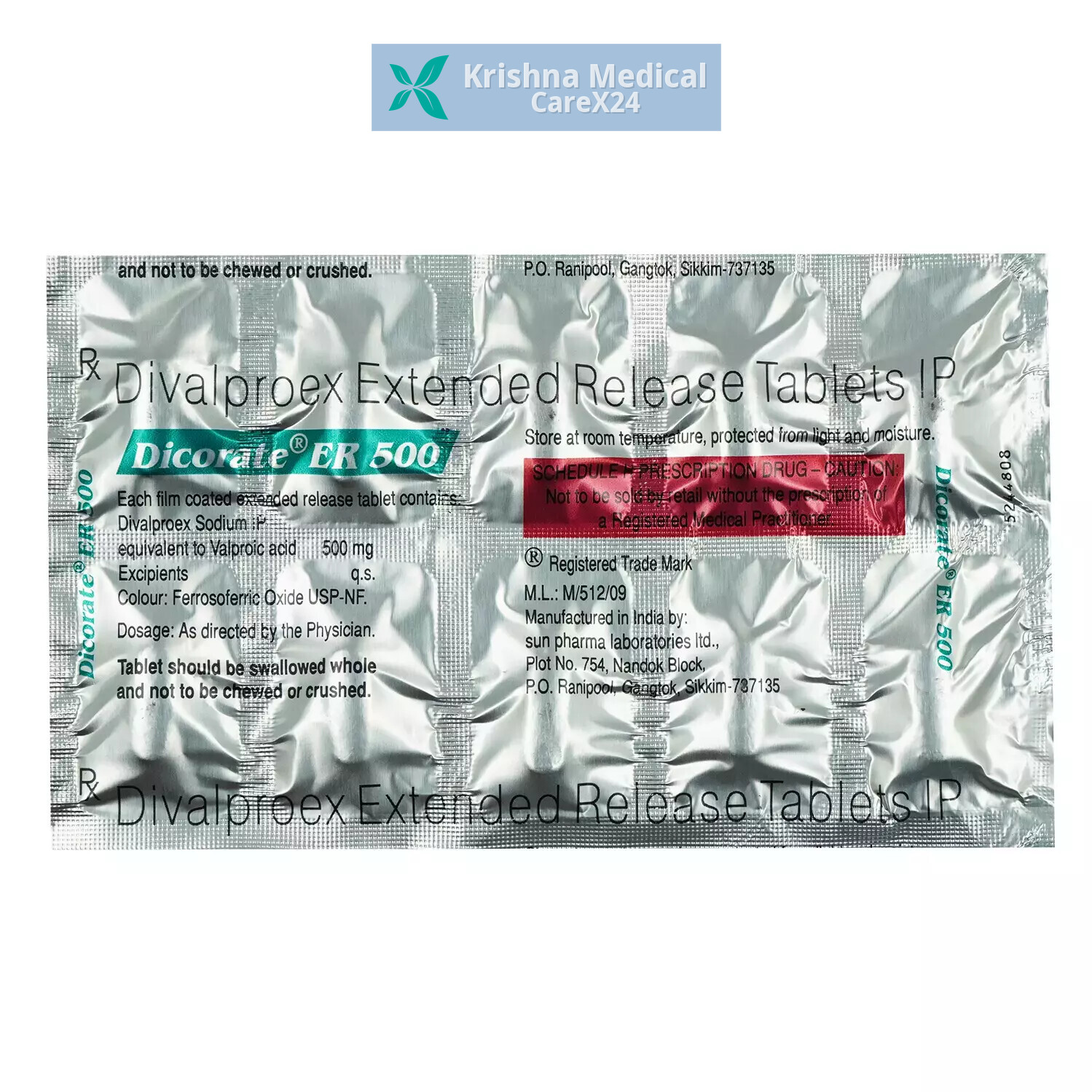Dicorate ER 500 Tablet
