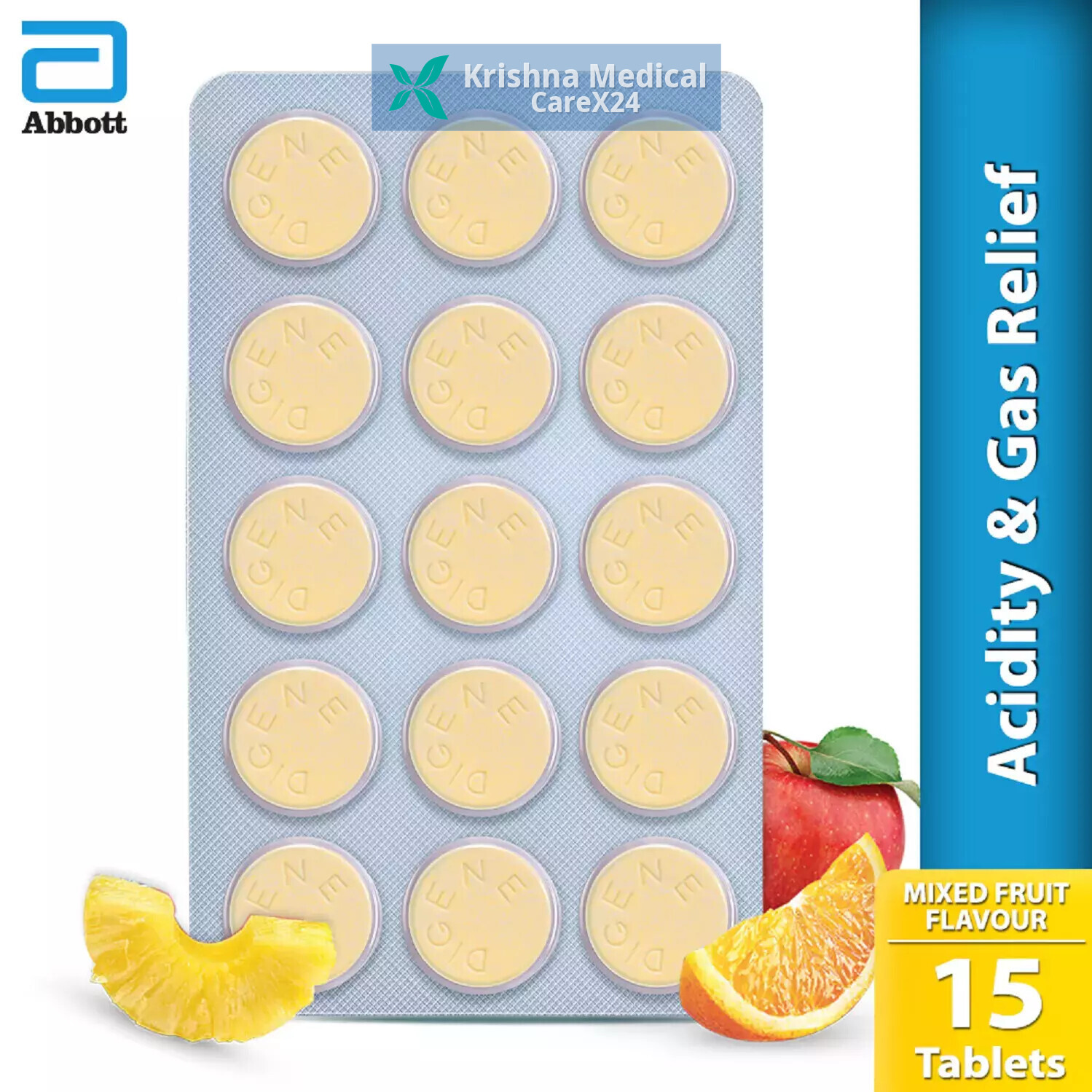 Digene Mixed Fruit Chewable Tablet