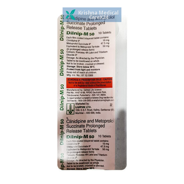 Dilnip M 50 Tablet