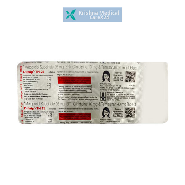 Dilnip TM 25 Tablet