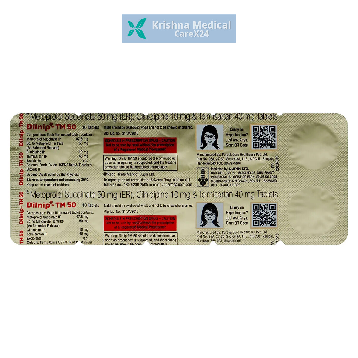 Dilnip TM 50 Tablet