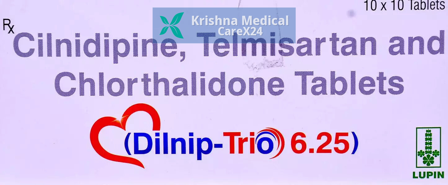 Dilnip Trio 40mg/10mg/6.25mg Tablet