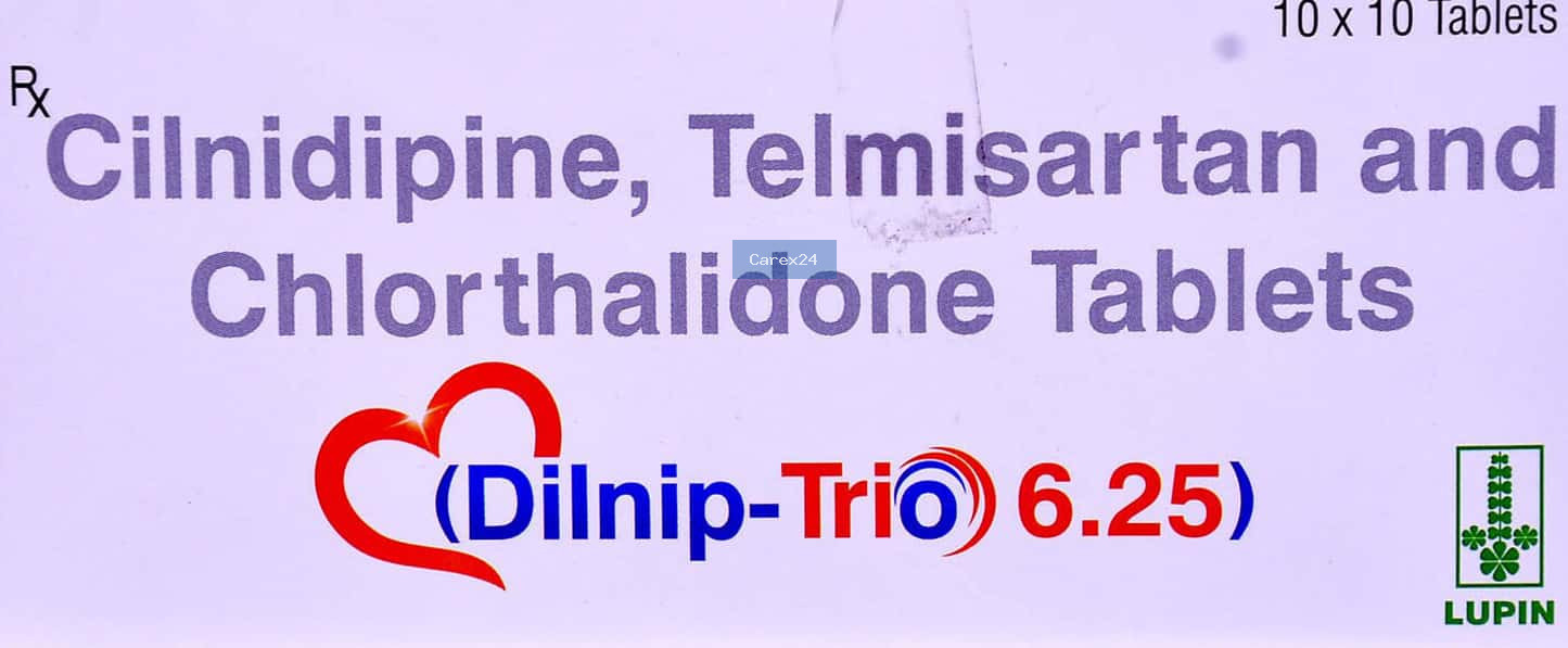 Dilnip Trio 6.25 Tablet