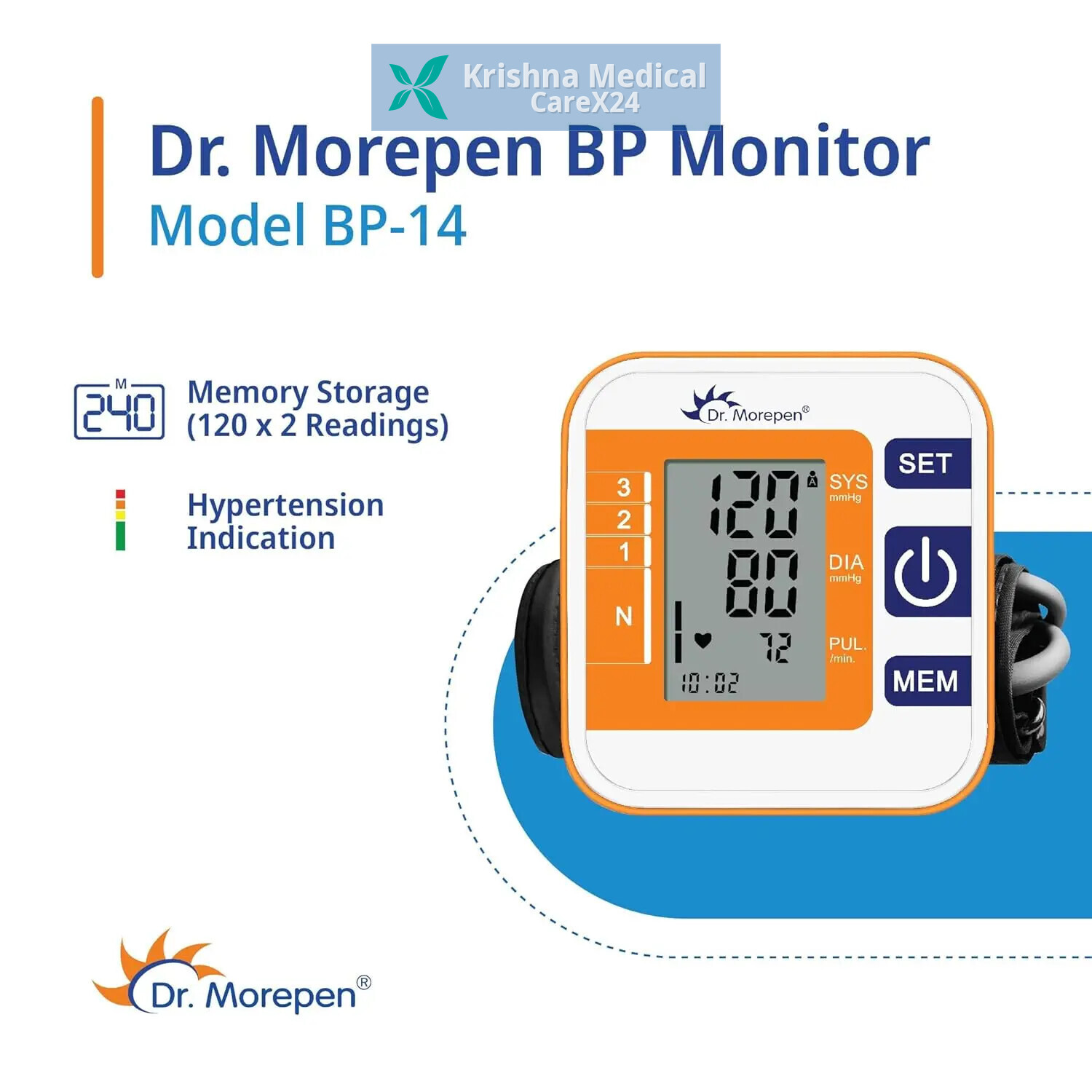 Dr Morepen Blood Pressure Monitor (BP-14)