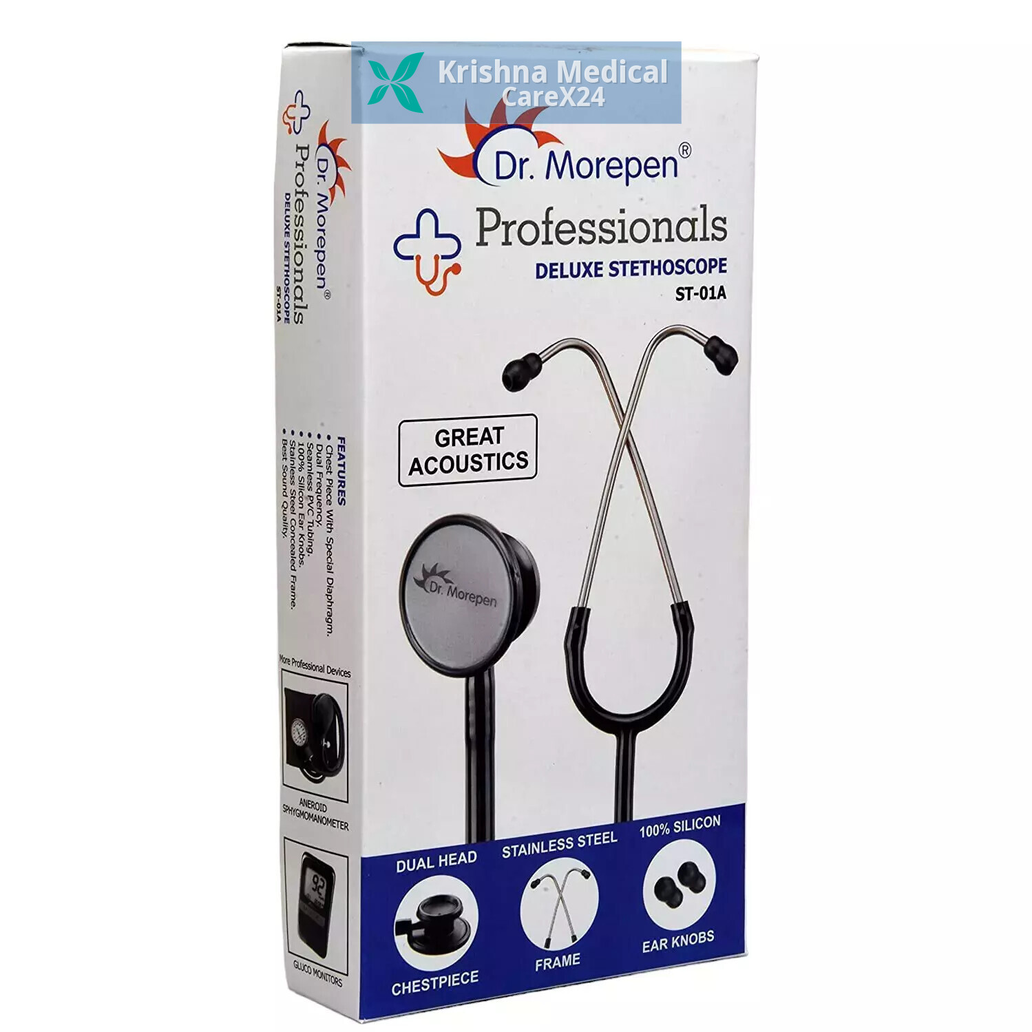 Dr Morepen Deluxe Stethoscope (ST-01A)