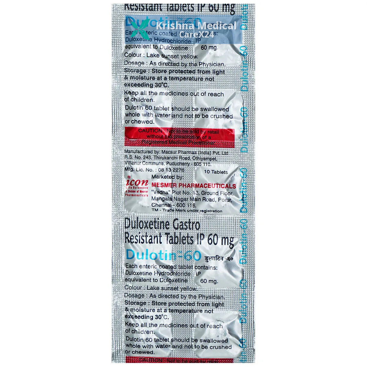 Dulotin 60 mg Tablet