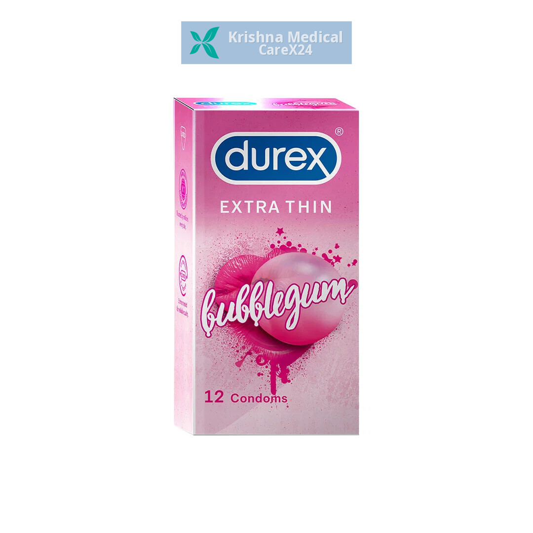 Durex Extra Thin Bubble Gum Condoms