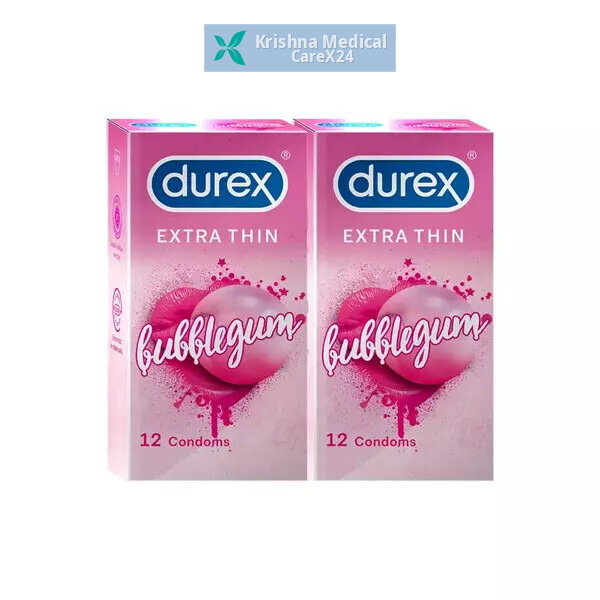 Durex Extra Thin Bubblegum Condoms