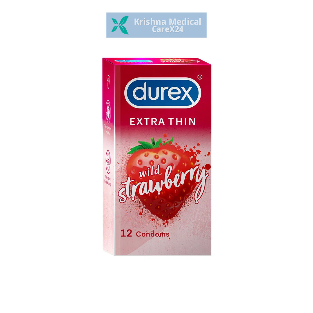 Durex Extra Thin Wild Strawberry Condoms