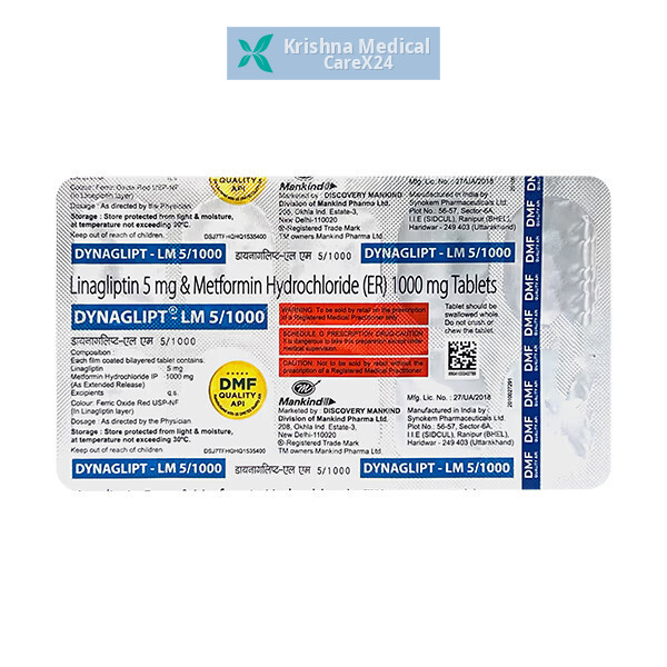 Dynaglipt LM 5/1000 Tablet