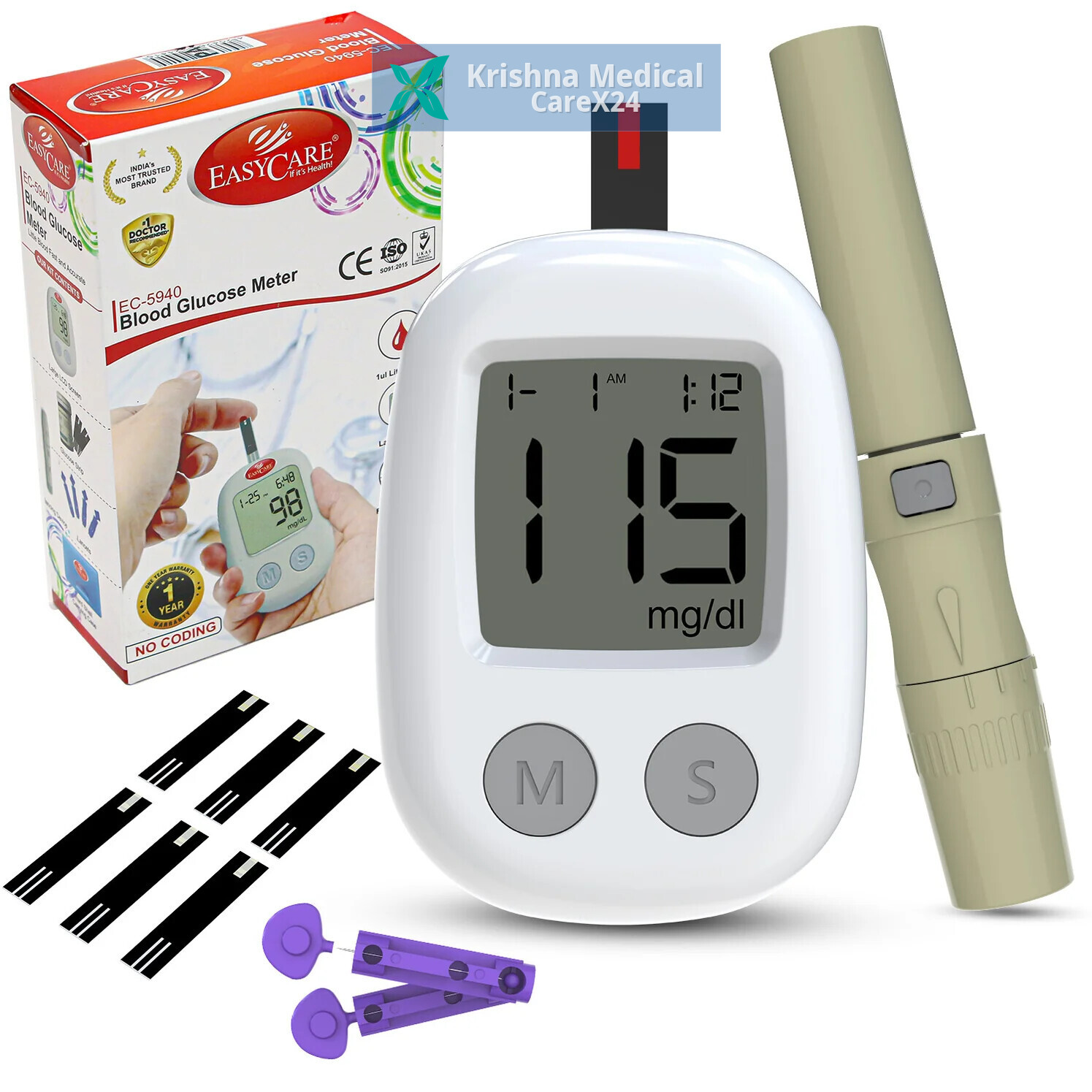 Easycare Blood Glucose Meter EC-5940