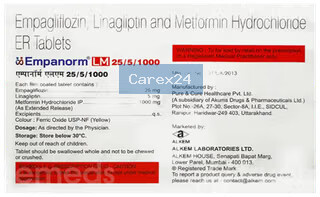 Empanorm LM 25/5/1000 Tablet