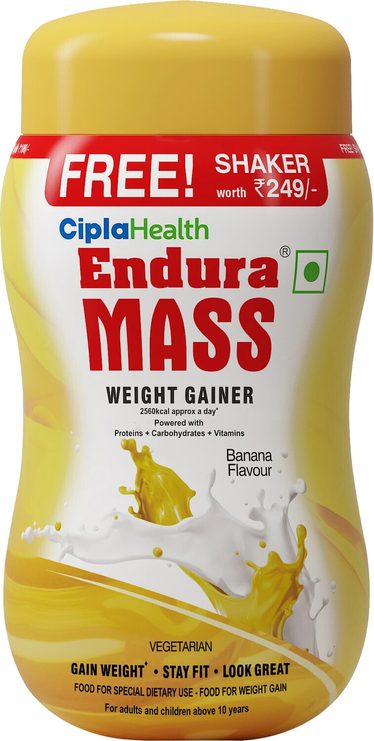 Endura Mass Weight Gainer Banana (Free Shaker)