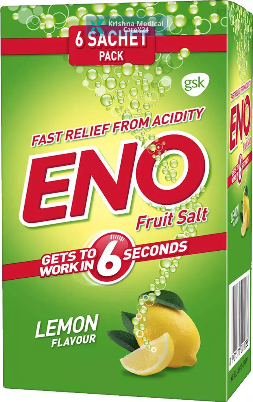 Eno Fruit Salt Lemon Powder (6 Sachet X 5 Gm)