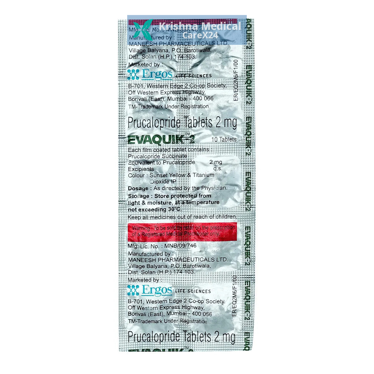 Evaquik 2 mg Tablet