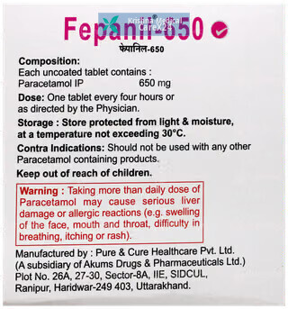 Fepanil 650 Tablet