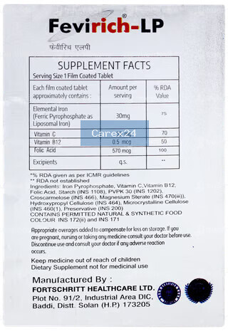 Fevirich LP Tablet