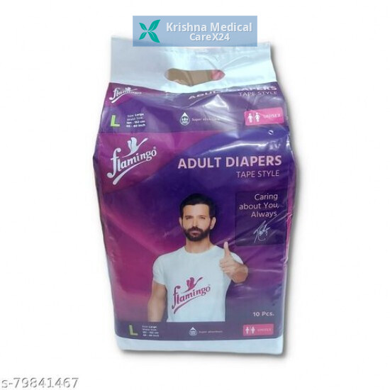 Flamingo Adult Diapers L
