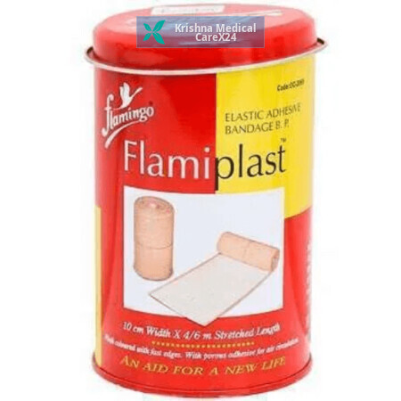 Flamingo Flamiplast Elastic Adhesiv Bandage (10cm X 4/6mtr)