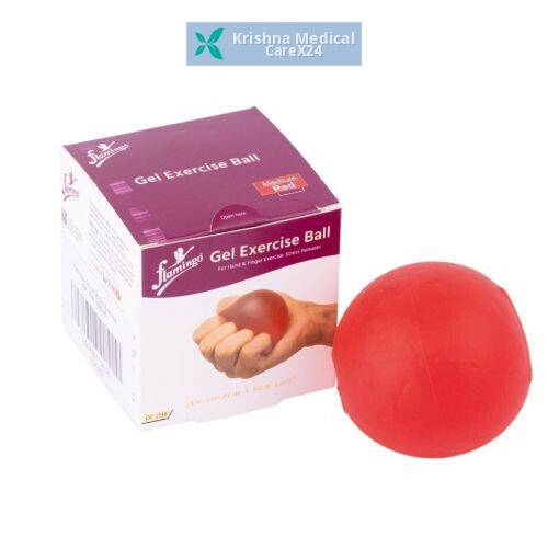 Flamingo Gel Exercise Ball Medium Red (Oc-2138)