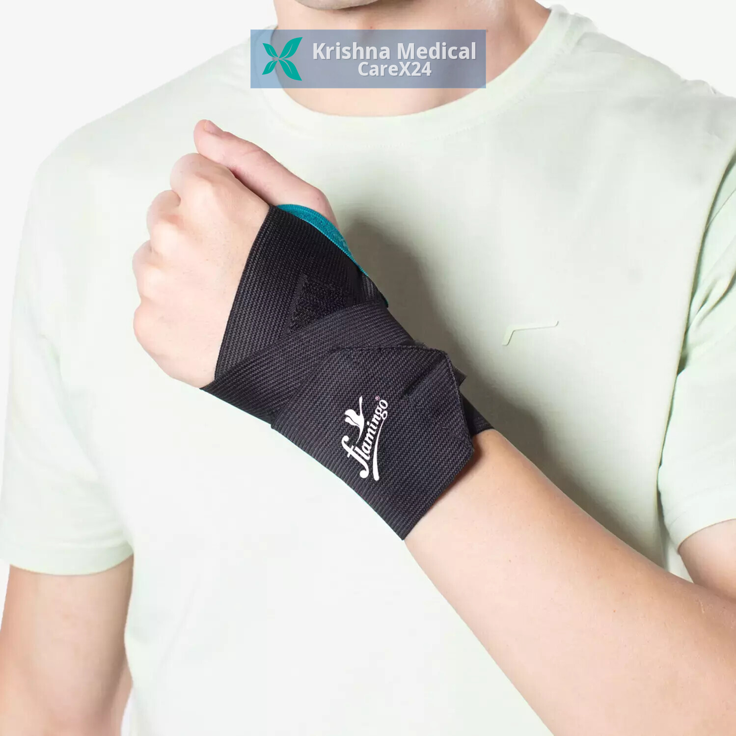 Flamingo Wrist Wrap Black Universal (OC-2030)