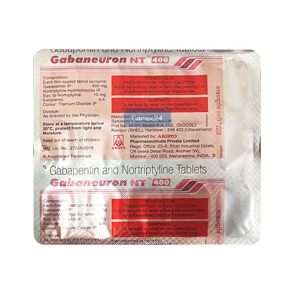Gabaneuron NT 400 Tablet