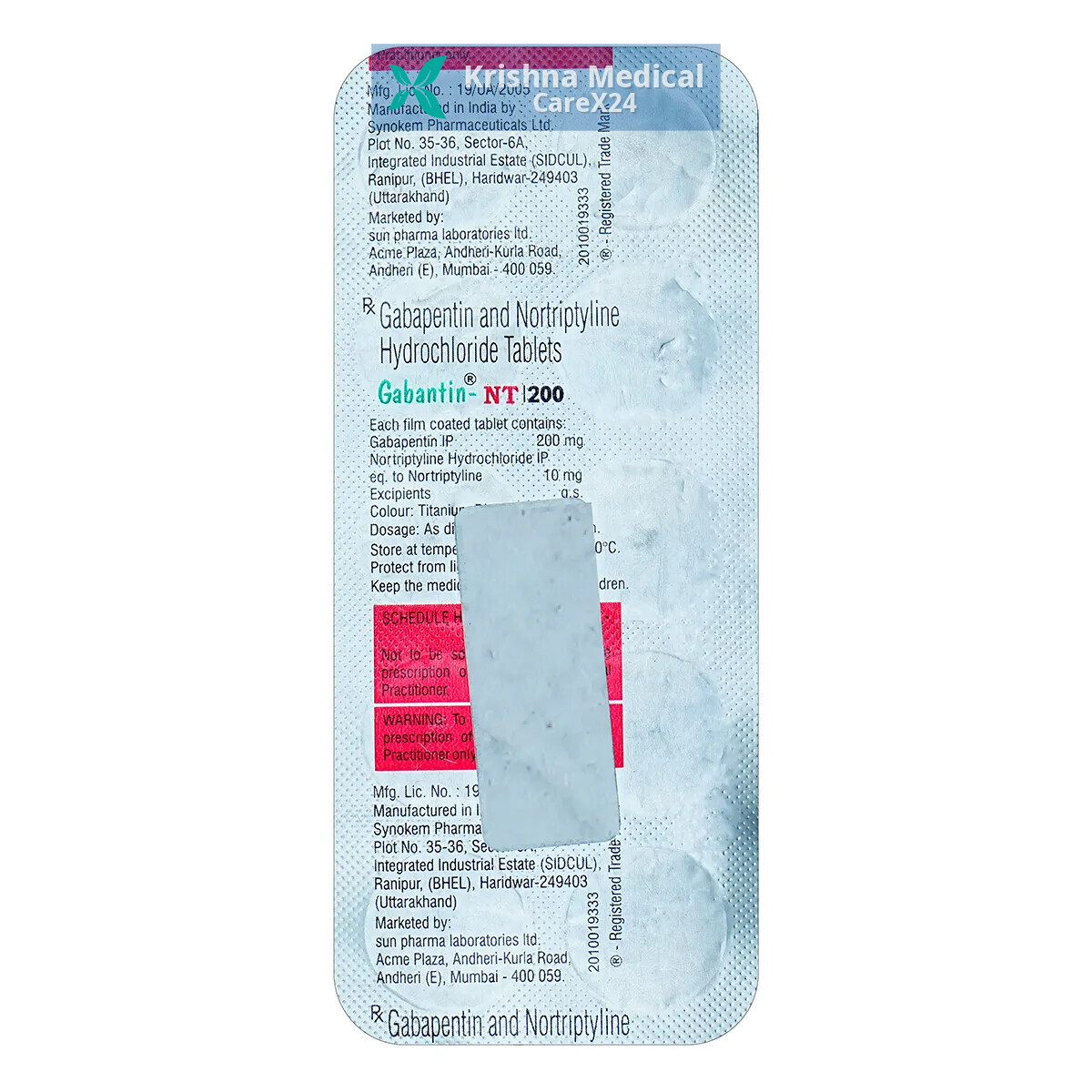 Gabantin NT 200 Tablet