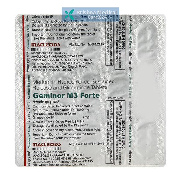 Geminor M 3 Forte Tablet