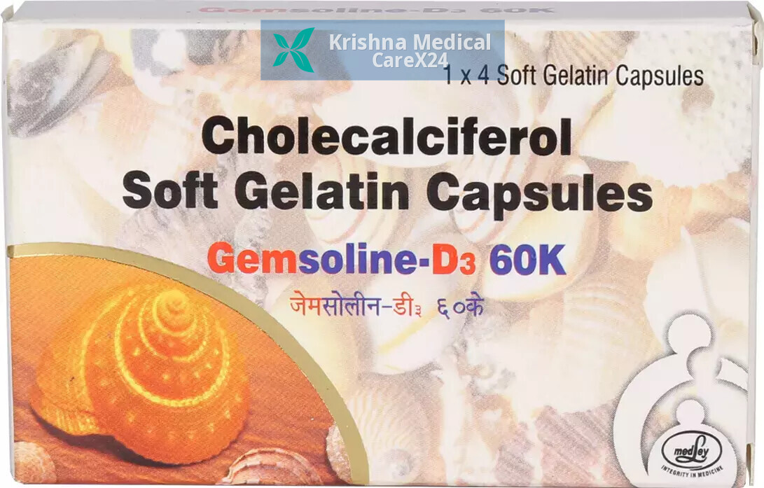 Gemsoline D3 60K Softgel Capsule