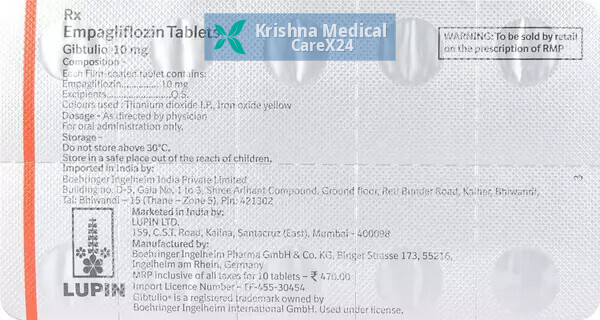 Gibtulio 10 Tablet
