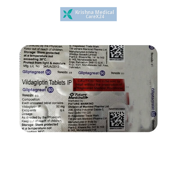 Gliptagreat 50 Tablet