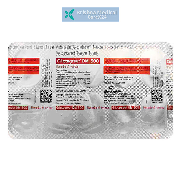 Gliptagreat DM 500 Tablet