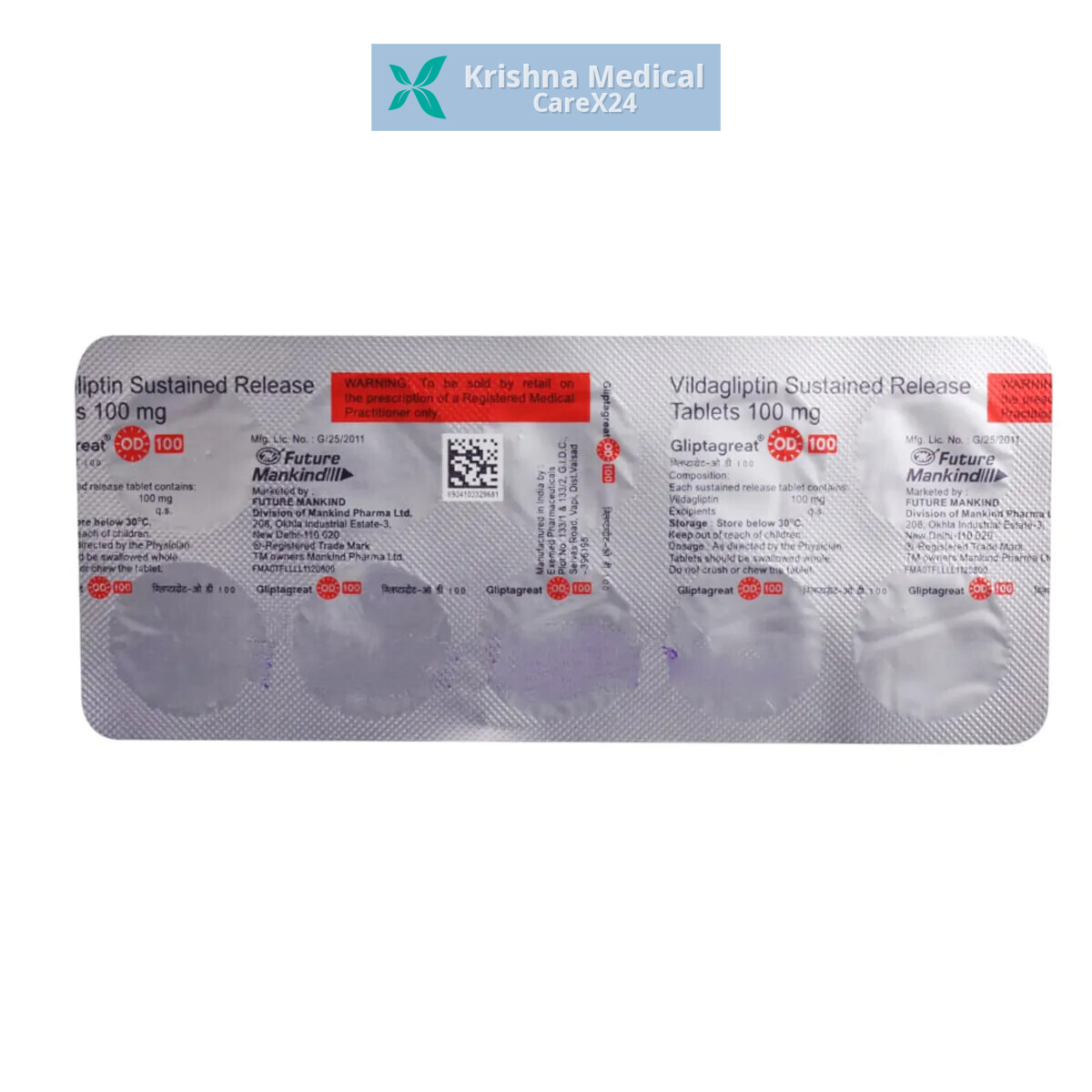 Gliptagreat OD 100 Tablet