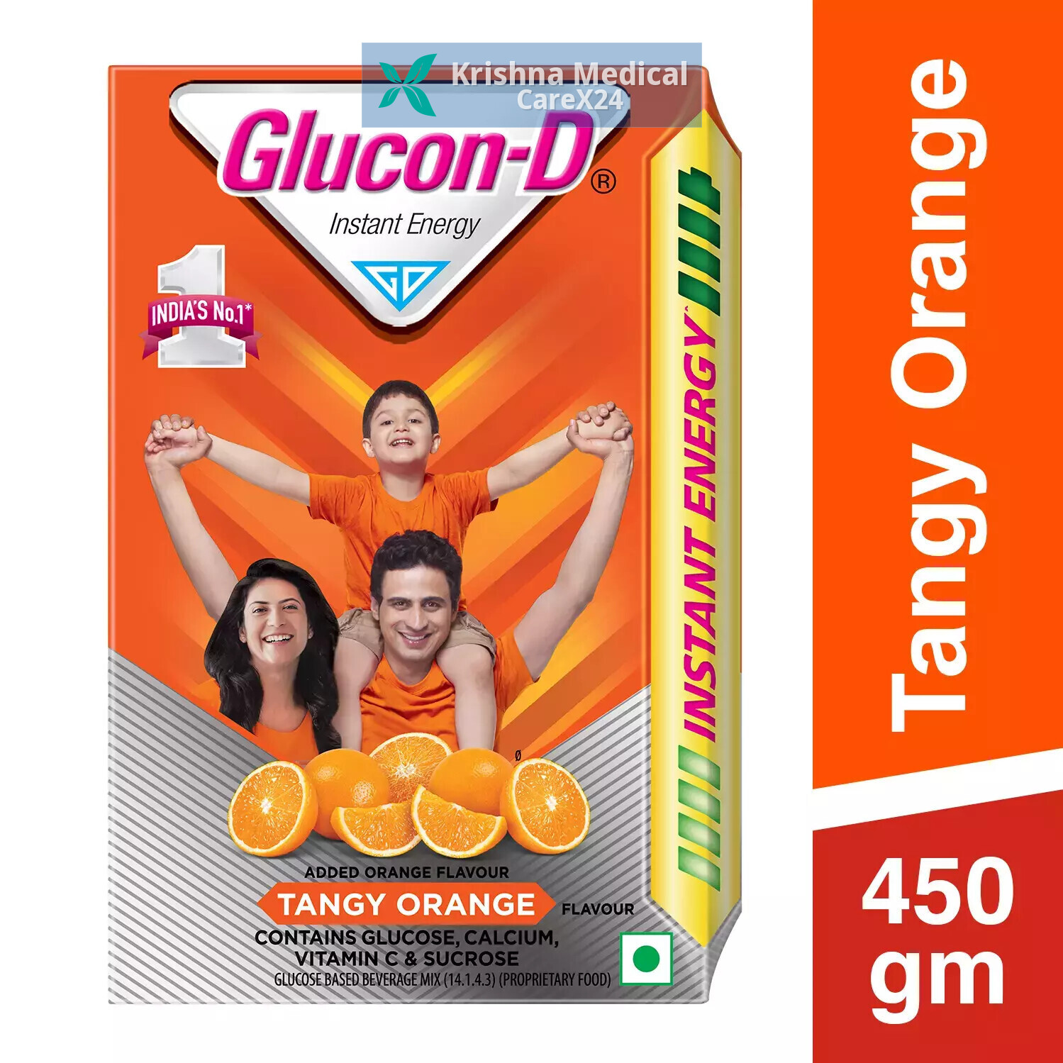 Glucon D Instant Energy Tangy Orange Powder