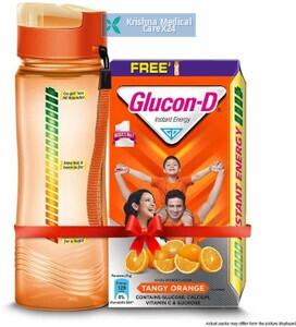 Glucon D Orange Powder (Free Bottle)