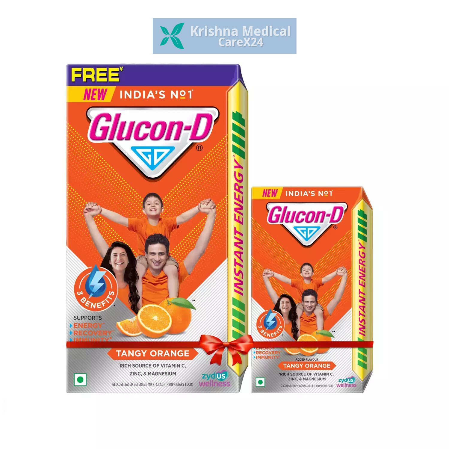 Glucon D Orange Powder (Free Glucon D Orange Powder 250gm)