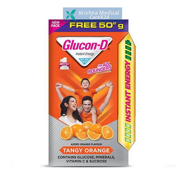 Glucon-D Instant Energy Health Drink Tangy Orange