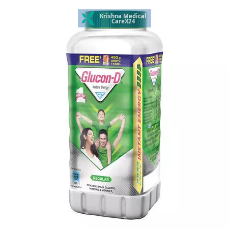 Glucon-D Instant Energy Regular (Free Glucon-D Orange 450gm)