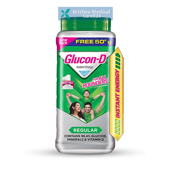 Glucon-D Regular Energy Drink Powder 200 Gm