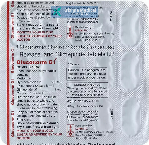 Gluconorm G 1 Tablet