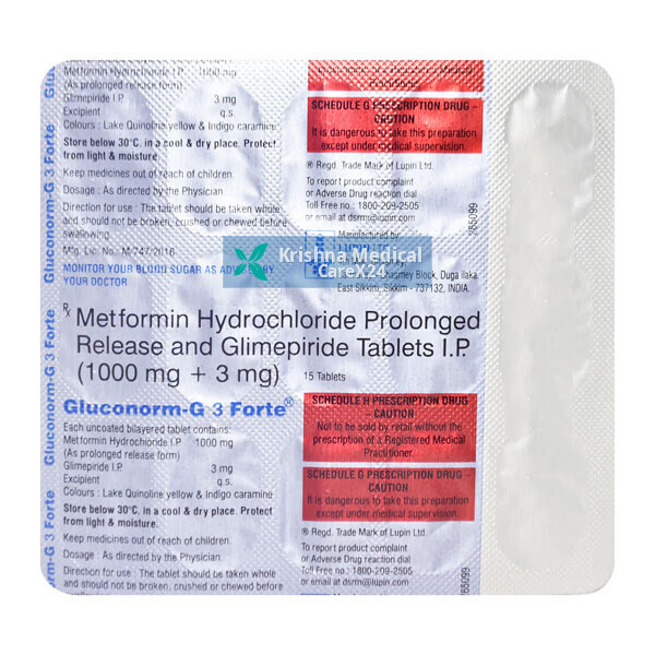 Gluconorm G 3 Forte Tablet
