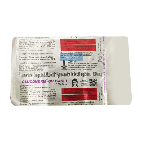 Gluconorm GS Forte 1 Tablet