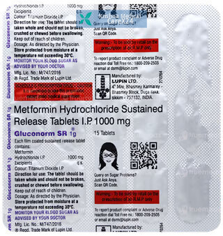 Gluconorm SR 1g Tablet