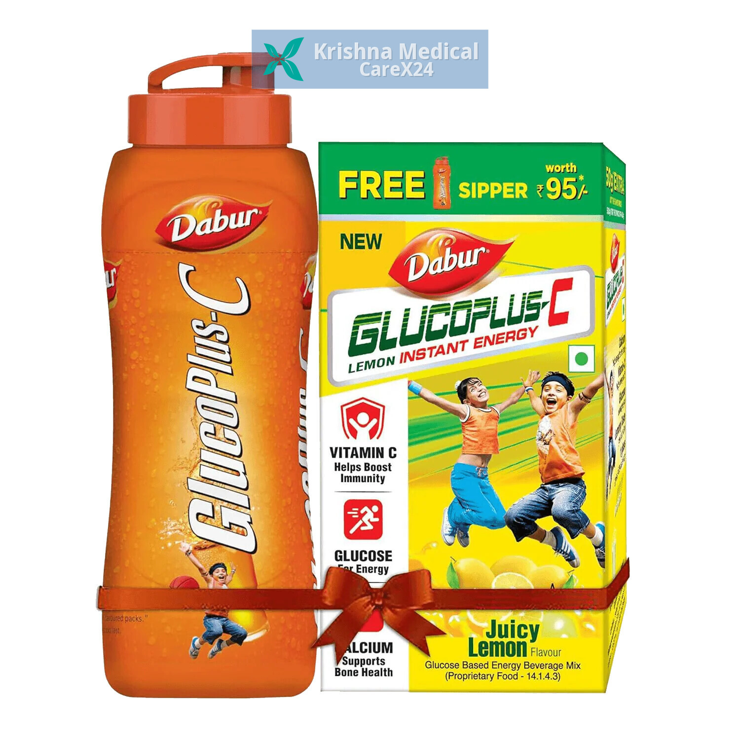 Glucoplus-C Powder Lemon (Free Sipper)
