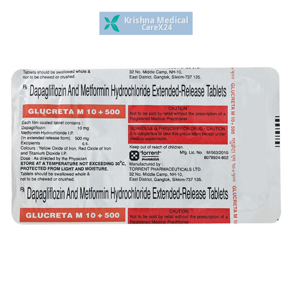 Glucreta M 10/500 Tablet